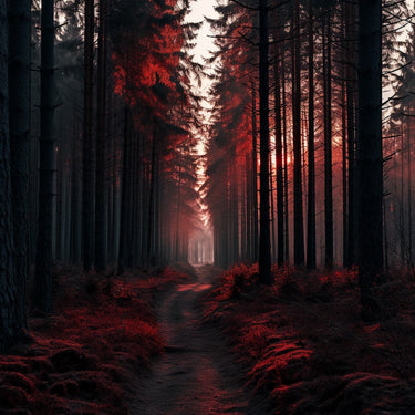 Red Forest Canvas